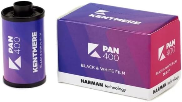 2 Pack of Kentmere Pan 400 Black and White Negative Film, 35mm Roll Film, 36 Exposures