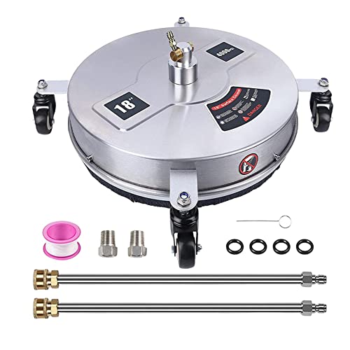 Folpus �����p���[ �E�H�b�V���[ �t���b�g �T�[�t�F�X �N���[�i�[ �h���C�u�E�F�C �N���[�j���O�@�� 18�C���` �t���A �p���[ �E�H�b�V���[ ���O �ʘH �����̃N���[�j���O�p