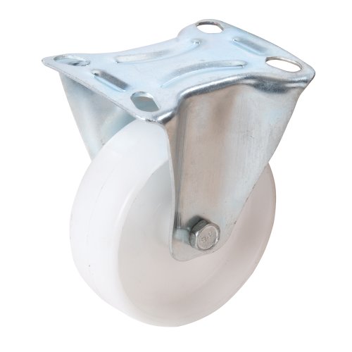 Image of Fixman 808644 125mm Non-Marking Polypropylene Fixed Castor 160kg Load Capacity