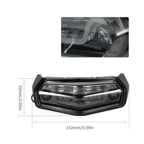Señal giro intermitente integrada en luz trasera LED para Yamaha Tenere 700 XTZ700 2