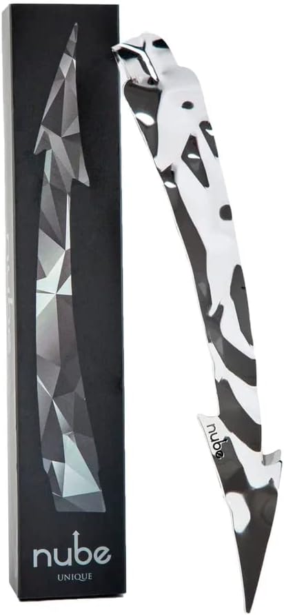 DEVIL PRESS Nube Unique Shisha Pinzas de carbón duradero Premium Hookah Pinchers Long Pointinted Foil Poker Shesha- en caja de regalo, plata (NB-001)