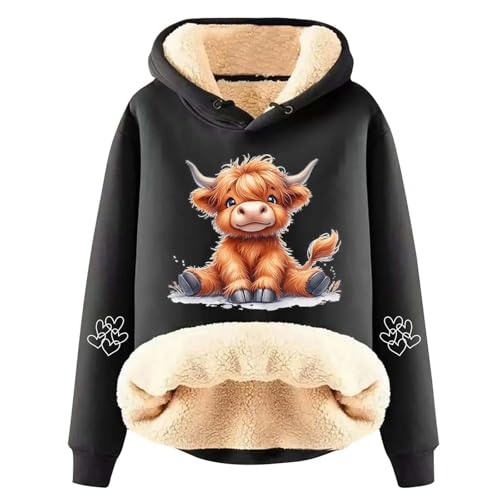 Image of Hoodies for Women UK Oversized Hoodie Solid Color Hooded Loose Fit Womens Hoodies Clothes with Pockets Black