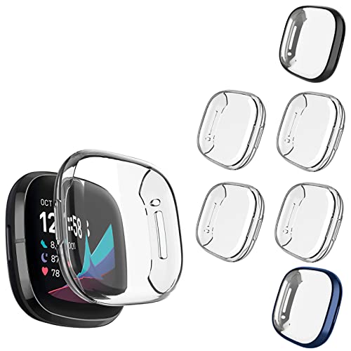 NAHAI Fitbit Sense/Fitbit Versa 3pXN[veN^[6pbNP[XBS^bLop[VF ɋJo[ANZT[ Fitbit Sense/Versa 3X}[gEHb`p