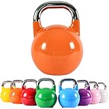 profesionalni kettlebell Calidad de marca: la pesa rusa de Msports dispone de un acabado extraordinario perfecto para el entrenamiento de resistencia de fuerza. De metal de alta calidad, con un núcleo metálico muy resistente.