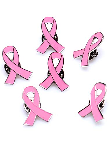 Aflyu Pink Ribbon Pins Breast Cancer Awareness Brooch Lapel Pins Buttons (600) by Aflyu - Image 8