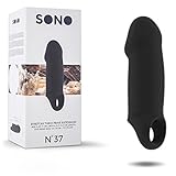 SONO No.37 Stretchy Thick Penis Extension, Black