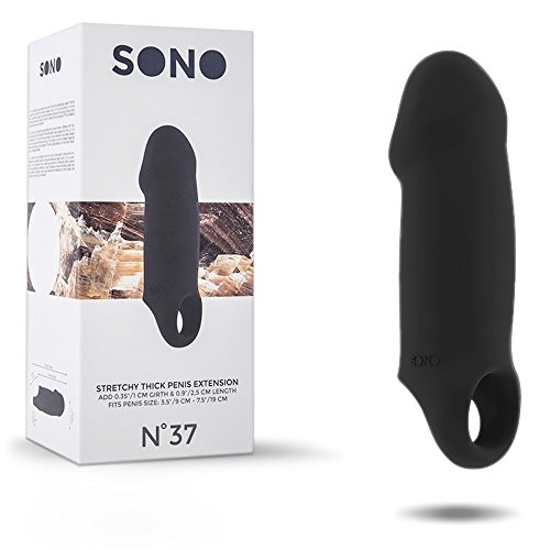 SONO No.37 Stretchy Thick Penis Extension, Black