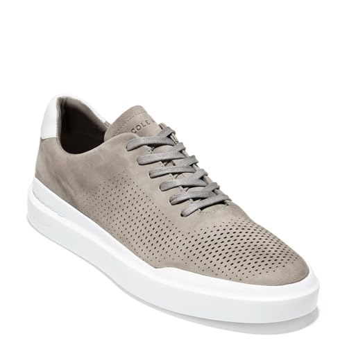 Cole Haan Men's Grandpro Rally Laser Cut Sneaker, IRNSTN/OPTC WHT, 102