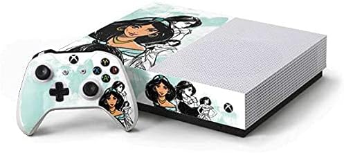 Skinit Decal Gaming Skin Compatible with Xbox One S All-Digital Edition Bundle - Officially Licensed Disney Princess Jasmine Sketch Design