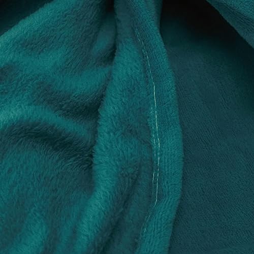 Cobertor Casal Manta Microfibra Fleece (Azul Petroleo)