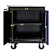Caviresta Multi-Functional Lockable Tool Cabinet 25.91x13.58x26.46INCH Cold Rolled Steel Body with 4-inch Swivel Wheels and Partition