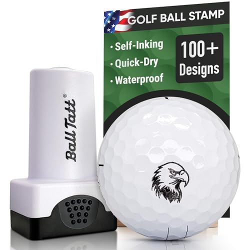 Golf Ball Stamp - Self-Inking Marker - Quick-Dry Permanent Marking