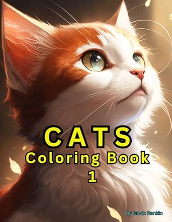 Amazon.com: Cats Coloring Book 1: 25 lovable Cat drawings to color ...