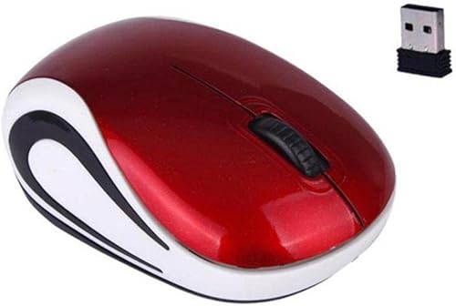 Mini mouse inalámbrico para juegos de computadora, pequeño mause portátil de 1600 DPI óptico USB ergonómico, ratones USB para PC, laptop, regalo