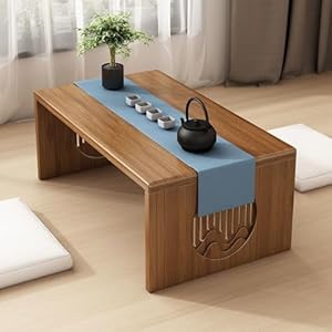 Teyeard Japanischer Klappbarer Couchtisch Bambus