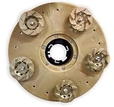 Concrete Grinding Plate for Swing Machines with 5 Cup Wheels- MAX RPM 175