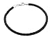 Produktbild Nenalina Damen-Armband Beadarmband aus Kunstleder in schwarz, mit Karabinerverschluss in 925 Sterling Silber, Länge 19 cm, 803022-019