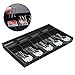 NUOBESTY Cash Register Insert Tray Bill Coin Sections Cash Drawer Tray Cashier Box Drawer