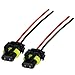Produktbild L & P Car Design 2x HB3 Lampen Stecker Fassung Sockel Lampenfassung Lampensockel Lampenstecker P20d 9005 mit Kabel für Lampen Glühlampen Glühbirnen