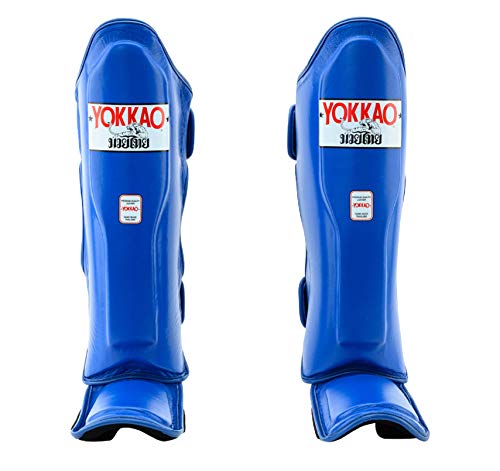 Yokkao Espinilleras Matrix Muay Thai (Pequeño - Azul)