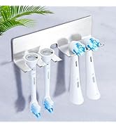 WAYASI Stainless Steel Electric Toothbrush Holder - Wall Mount Or Desktop Organizer For Bathroom