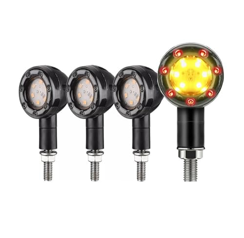 Clignotants LED pour motos feux stop arrière ampoules ambre rouge accessoires lampes