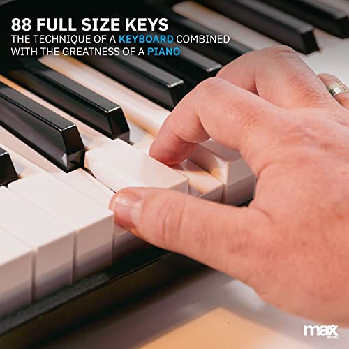 MAX KB6W piano numérique 88 touches et pédale de sustain, idéal pour débuter le piano - Les Beatles, Paul McCartney, John Lennon, RIngo Starr, George Harrison MAX KB6W piano numérique 88 touches et pédale de sustain, idéal pour débuter le piano – Image 5