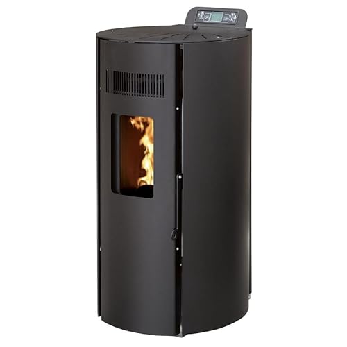 Pack Poêle à granules Interstoves LEANDRO 9 Etanche + Kit Conduit Vertical 80/125 -