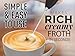 Zulay Kitchen Milk Frother Wand Drink Mixer with AA Duracell Batteries- Durable Handheld Milk Frother Electric Whisk - Easy-Clean Milk Frother Wand & Mini Blender - Electric Coffee Frother - Black
