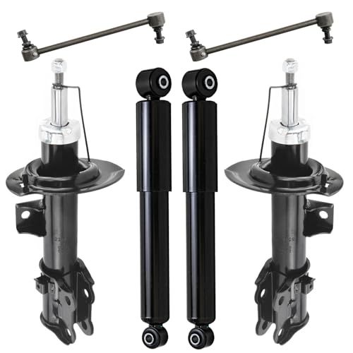 Image of Detroit Axle - Front Bare Struts Assembly Rear Shock Absorbers Sway Bar Links Replacement for 2014 2015 2016 Kia Forte Koup Forte5
