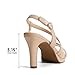 DREAM PAIRS Women's Platform Strappy Heels High Heeled Sandals Open Toe Comfortable Dressy Shoes with Adjustable Ankle Strap,Size 7.5,Nude,DWUMHS2506