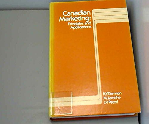 Canadian marketing: Principles and applications