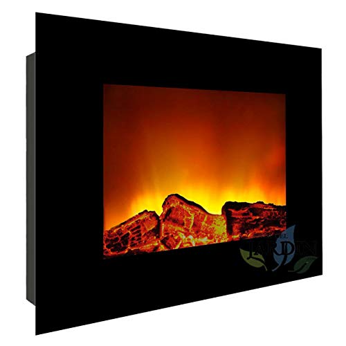 Suinga Chimenea ELÉCTRICA DE Pared con Efecto Llama, Potencia de 1800W