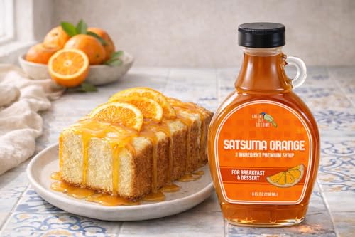 Image of Green Jay Gourmet Orange Syrup - 3 Ingredient Non GMO Fruit Syrup - 8 oz | Non GMO & Preservative Free, Perfect for Breakfast, Pancakes, Waffles, French Toast, Coffee, Drinks & Desserts