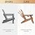 FUNBERRY Folding Adirondack Chairs Set of 4 with Adjustable Backrest, HDPE All Weather Fire Pit Chairs with Cup Holder