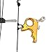 SHARROW Archery Release Aids 3 Fingers Compound Bow Release Aids Gear Compound Bow Accessory (Yellow)