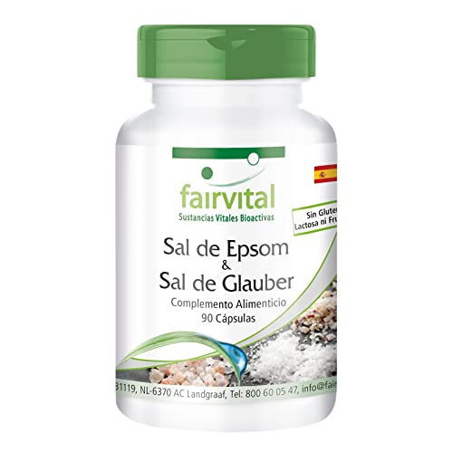 Fairvital | Sulfato de Magnesio y Sulfato de Sodio - Sal de Epsom y Sal de Glauber - VEGANO - 90...