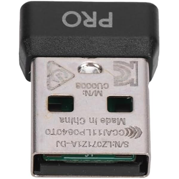 Zunate Odbiornik Myszy USB Dongle Pasujący do G Pro Superlight, Wymiana Adaptera Bezprzewodowego 2,4 GHz, Łatwe Parowanie z G HUB, Stabilne Połączenie dla Myszy do Gier