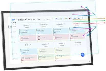 i-Tensodo Anti Blue Light Screen ProtectorCompatible with Skylight Calendar 15 inch, Glare Filter UV Blocker Shield Cover Eye Protection Film