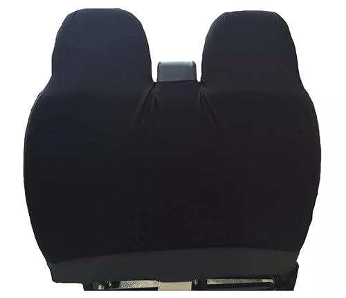 OTOKEA For CITROEN BERLINGO - Van Seat Covers, Front Pair Single & Double, Quilted Cushioned Design, Airbag Friendly - Black