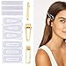 Produktbild 3pcs Hair Clips Silikonform mit 30pcs Golden Haar Clips Zubehör, Haarclips Gießform für DIY Herstellung Haarspange Gold Haare Clip Schmuck Handwerk Resin Mold