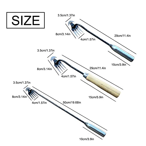 2023 New Weed Artifact Uprooting Pulling Tool, Premium Manganese Steel Forged Weed Puller 4 Teeth Dual Purpose Weeder, High Strength Hand Remover Tool For Garden #TOP2