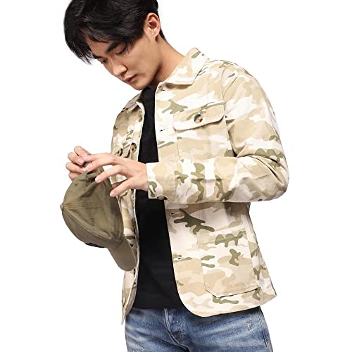 Image of JACK & JONES Men's Cotton Short A-Line Coat