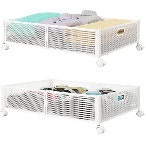 PHINOX Under Bed Storage with wheels, Under the Bed Storage