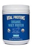 Vital Proteins Grass-Fed, Pasture-Raised Organic Whey Protein, 18 oz Canister
