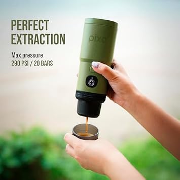 WACACO Pixapresso Olive Green+Case