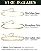 HANCAO Plus Size Ankle Bracelets for Women - Extra Large 10