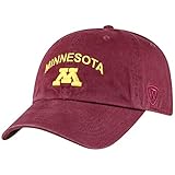 Top of the World Minnesota Golden Gophers Men's Adjustable Relaxed Fit Team Arch hat, Adjustable