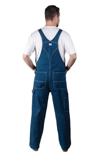 Liberty Men\'s Stonewashed Denim Bib Overall, Stone Washed, 40/32