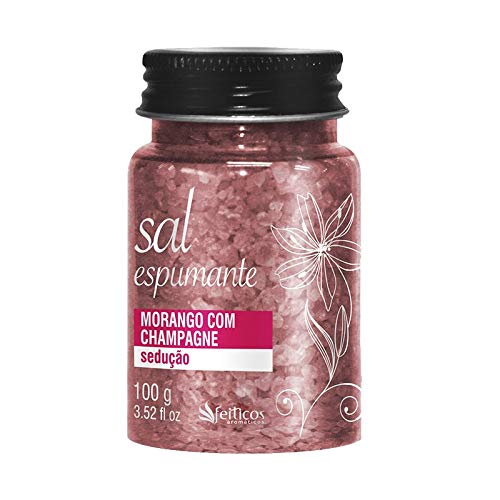 Sal Espumante - Morango C/ Champagne - 100 G, Feitiços Aromáticos